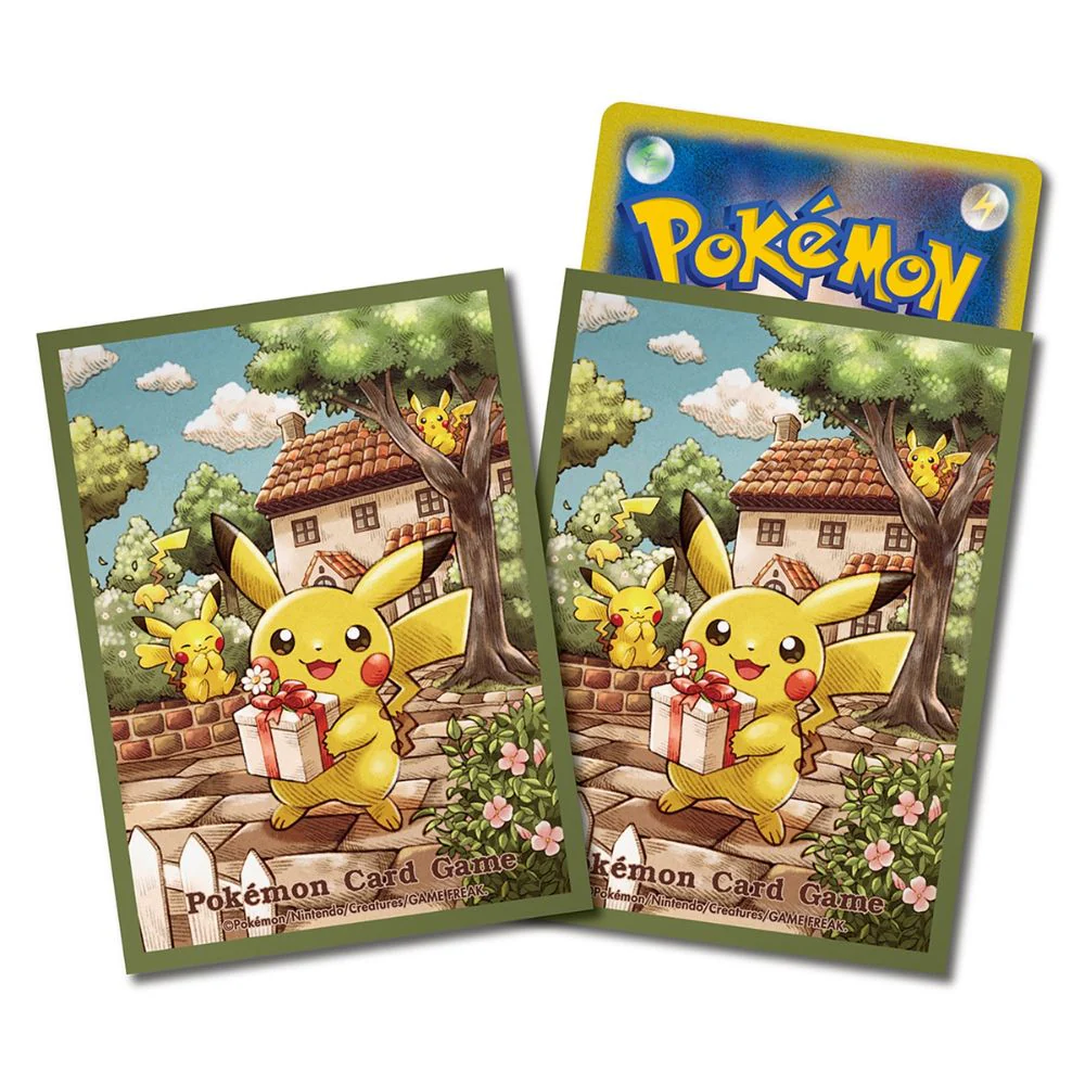 Pokemon Pikachu's Gift (Green) Card Sleeves - Image 2