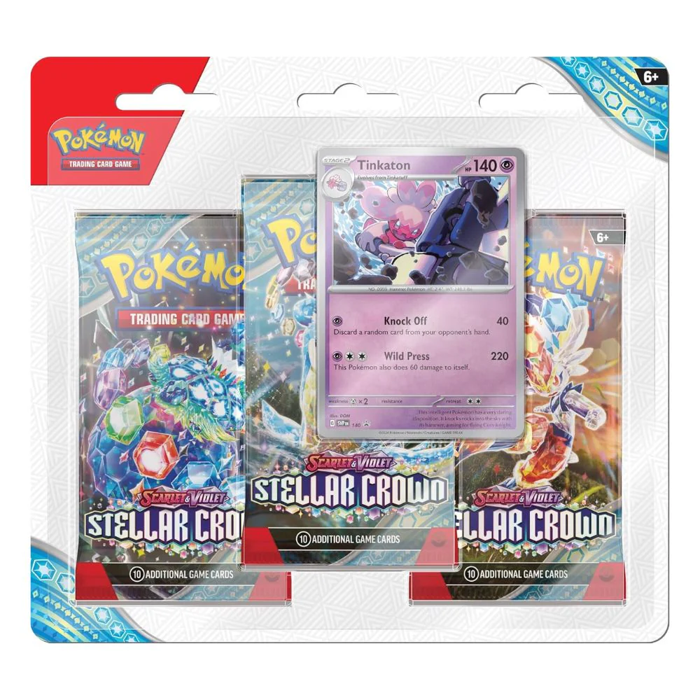 Pokemon Stellar Crown 3pk Blister - Image 2