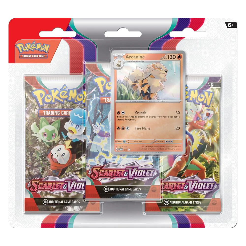 Pokemon SV1 Scarlet and Violet 3-Pack Blister